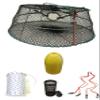 KUFA Sports Tower Style Prawn Trap with 400' Rope, Yellow Float, Vented Bait Jar & Harness Combo (CT77+PAS39+HA2) view 1