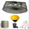 KUFA Sports Tower Style Prawn Trap with 400' Rope, Yellow Float, Vented Bait Jar & Harness Combo (CT77+PAL309+HA2) view 1
