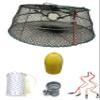 KUFA Sports Tower Style Prawn Trap with 400' Rope, Yellow Float, Vented Bait Jar & Harness Combo (CT77+PAM16+HA2) view 1