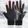 FUFU Gloves Winter Gloves, Non-Slip Half-Finger Gloves, Waterproof Touch Screen Gloves, Windproof and Warm Gloves, Cycling, Driving, Running view 2