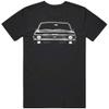 1970 Chevy Nova Ss Front Grill View Silhouette T Shirt S Black view 1