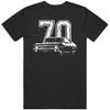 1970 Chevy Nova Ss Front Three Quarter View with Year T Shirt XL Black view 1