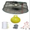 KUFA Sports Tower Style Prawn Trap with 400' Rope, Yellow Float, Vented Bait Jar & Harness Combo (CT77+PAS56+HA2) view 1