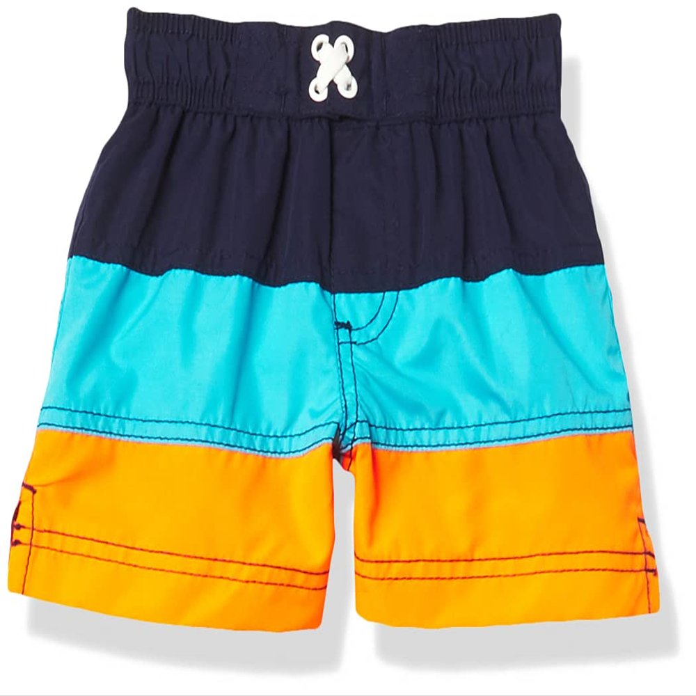 IXtreme Boys' Printed Swim Trunks, Orange, 24M