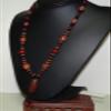25" China Certified Nature Agate Jade Dzi Bead Necklace Pendants 0056 view 3