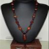 25" China Certified Nature Agate Jade Dzi Bead Necklace Pendants 0056 view 4