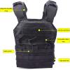 KIDYBELL Tactical Molle Vest Breathable Combat Training Vest 1000D Oxford Cloth Outdoor Hunting Air Soft Vests Sports Equipment Weight-Bearing Shoulder Strap Vests view 4