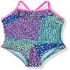LiMiTeD Too Girl's Printed One Piece Swimsuit, Blue, 4T view 1