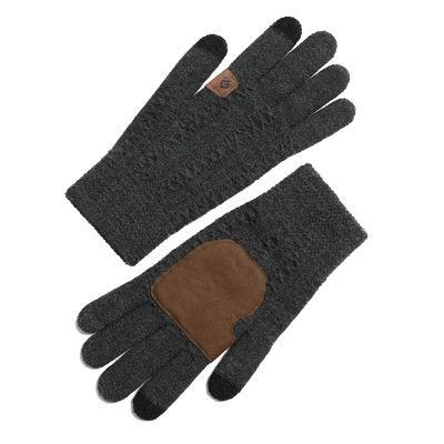 FUFU Gloves Men's Touch Screen Gloves, Winter Warm Non-Slip Knitted Gloves, Warm Gloves, Driving Gloves, Cycling Gloves, Running Gloves (Color : E, Size : L)