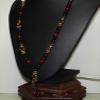 28" China Certified Nature Agate Jade Lucky Dzi Bead Necklace Pendants 0052 view 3