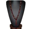 25" China Certified Nature Agate Jade Dzi Bead Necklace Pendants 0058 view 1