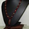 25" China Certified Nature Agate Jade Dzi Bead Necklace Pendants 0058 view 3