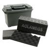 Aolamegs Ammo Storage Plastic Box with 24 Magazine Holder .50 Cal Ammo Can Foam (Pre-Cut) view 2
