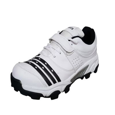HITMAX Men's Sports Cs.765 Rubber Spikes Cricket Shoes 7 US White