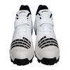 HITMAX Men's Sports Cs.765 Rubber Spikes Cricket Shoes 7 US White view 4