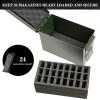 Aolamegs .50 Caliber Tactical Steel Ammo Can M2A1 with 24 Magazine Holder Ammo Can Foam (Pre-Cut) view 3