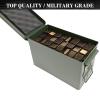 Aolamegs .50 Caliber Tactical Steel Ammo Can M2A1 with 24 Magazine Holder Ammo Can Foam (Pre-Cut) view 4