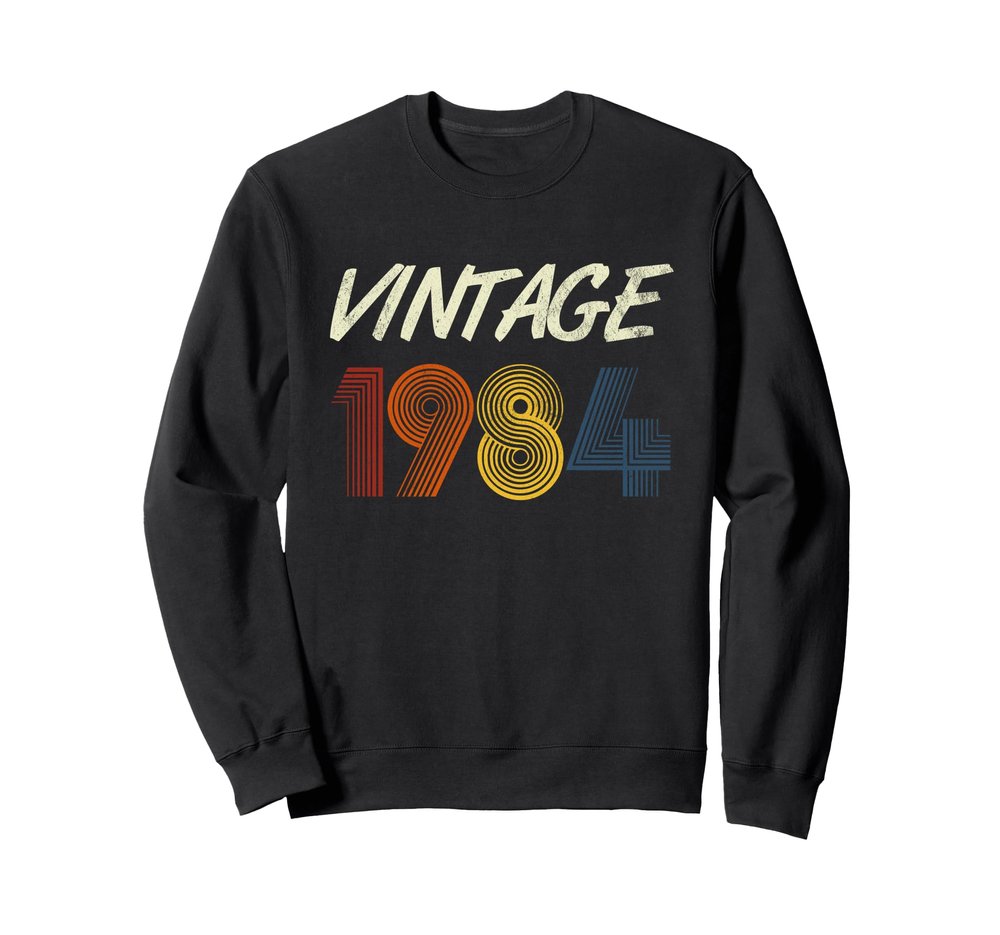 41st 1984 Birthday Retro Vintage Women Men 41 Years Old Sweatshirt