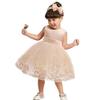 CMMCHAAH Baby Girls Easter Embroidery Dresses Toddler Ruffles New Year Easter Tutu Dress with Headwear (Champagne,80) view 4