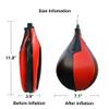 YCYU Punching Bag Boxing Speedbag Swivel Set with Black Leather Ball & Pump - Professional Speed Ball Boxing Punching Bag Muay Thai Exercise Equipment Kit (Red) view 3