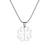 African Adinkra Pendant Necklace Symbol NYAME DUA God's Protection and Presence Jewelry (Silver) view 1