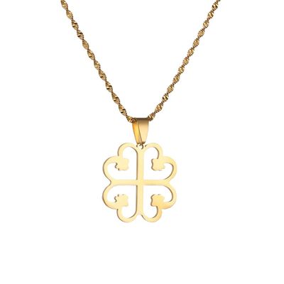 African Adinkra Pendant Necklace Symbol NYAME DUA God's Protection and Presence Jewelry (Gold)