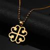 African Adinkra Pendant Necklace Symbol NYAME DUA God's Protection and Presence Jewelry (Gold) view 3