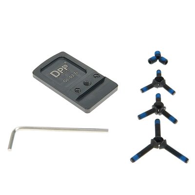 DPP Titanium Rear Sight Dovetail Mount/Mounting Plate/Adapter Compatible with Glock Holosun 507K,Shield RMS