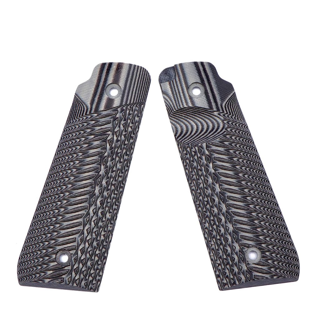 Guuun Ruger Mark IV 22/45 Lite Grips G10 Fits Ruger 22 45 Lite Generation 4 Rimfire NOT for Gen 3, OPS Eagle Wings Diamond Texture - Grey/Black