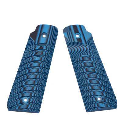 Guuun Ruger Mark IV 22/45 Lite Grips G10 Fits Ruger 22 45 Lite Generation 4 Rimfire NOT for Gen 3, OPS Ridgebacks Texture - Blue/Black