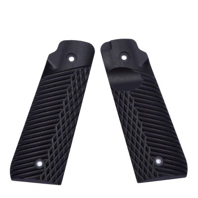 Guuun Ruger Mark IV 22/45 Lite Grips G10 Fits Ruger 22 45 Lite Generation 4 Rimfire NOT for Gen 3, OPS Eagle Wings Diamond Texture - Black