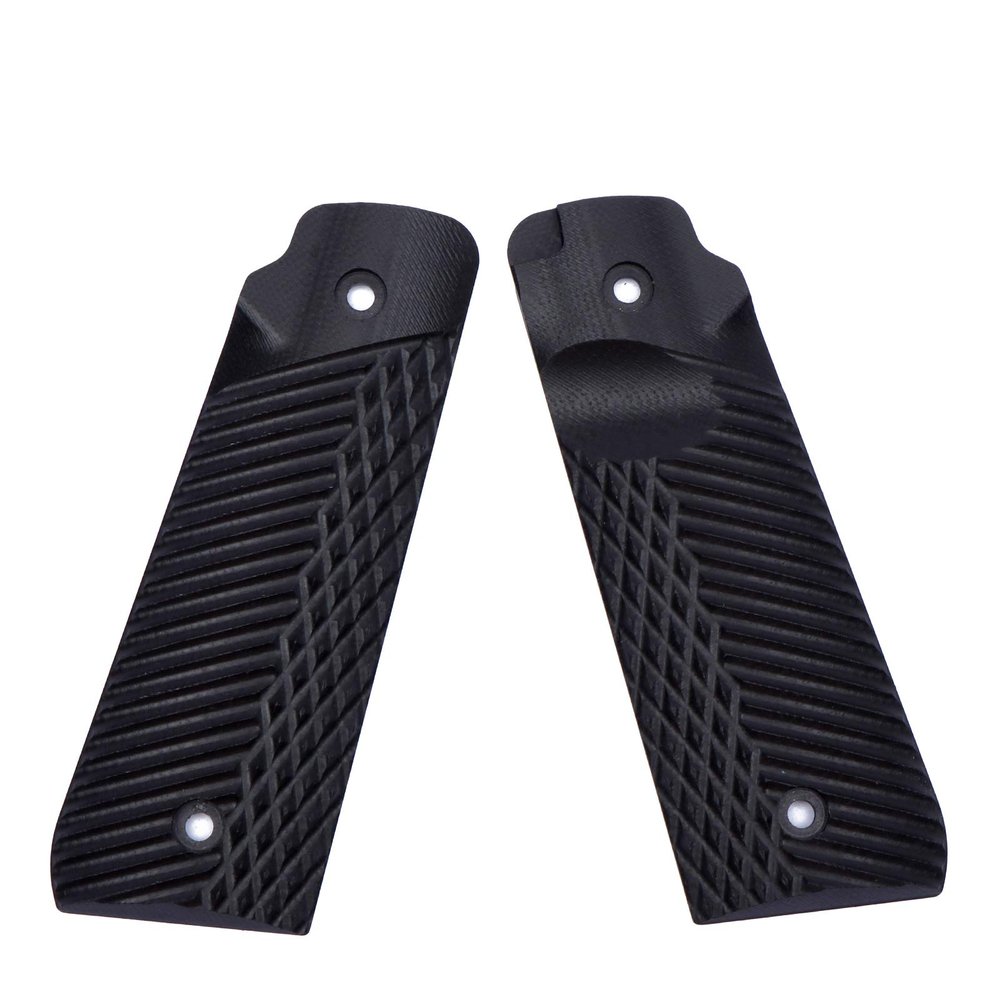 Guuun Ruger Mark IV 22/45 Lite Grips G10 Fits Ruger 22 45 Lite Generation 4 Rimfire NOT for Gen 3, OPS Eagle Wings Diamond Texture - Black