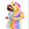 Doctor Unicorn Soft Unicorn Hooded Bathrobe Sleepwear - Unicorn Gifts for Girls (Rainbow 2, 10-11 Years) view 1