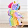Doctor Unicorn Soft Unicorn Hooded Bathrobe Sleepwear - Unicorn Gifts for Girls (Rainbow 2, 10-11 Years) view 2