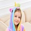 Doctor Unicorn Soft Unicorn Hooded Bathrobe Sleepwear - Unicorn Gifts for Girls (Rainbow 2, 10-11 Years) view 4