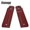 Guuun Ruger Mark IV 22/45 Lite Grips G10 Fits Ruger 22 45 Lite Generation 4 Rimfire NOT for Gen 3, OPS Eagle Wings Diamond Texture - RED view 2