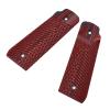 Guuun Ruger Mark IV 22/45 Lite Grips G10 Fits Ruger 22 45 Lite Generation 4 Rimfire NOT for Gen 3, OPS Eagle Wings Diamond Texture - RED view 3