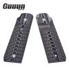 Guuun Ruger Mark IV 22/45 Lite Grips G10 Fits Ruger 22 45 Lite Generation 4 Rimfire NOT for Gen 3, OPS Ridgebacks Texture - Grey/Black view 2
