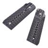 Guuun Ruger Mark IV 22/45 Lite Grips G10 Fits Ruger 22 45 Lite Generation 4 Rimfire NOT for Gen 3, OPS Ridgebacks Texture - Grey/Black view 3