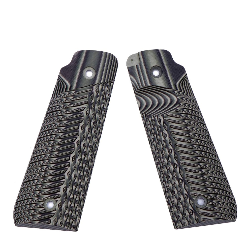 Guuun Ruger Mark IV 22/45 Lite Grips G10 Fits Ruger 22 45 Lite Generation 4 Rimfire NOT for Gen 3, OPS Eagle Wings Diamond Texture - Green/Black