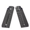 Guuun Ruger Mark IV 22/45 Lite Grips G10 Fits Ruger 22 45 Lite Generation 4 Rimfire NOT for Gen 3, OPS Eagle Wings Diamond Texture - Green/Black view 1