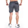 Andongnywell Men's Running Quick Dry Lightweight Gym Shorts with Pockets Workout Athletic Shorts Pants (Dark Grey,Medium) view 3