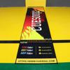 CUESOUL Heavy Duty Darts Mat Includes Both Official Soft & Steel Tip Throwline Yellow Fire view 1