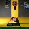 CUESOUL Heavy Duty Darts Mat Includes Both Official Soft & Steel Tip Throwline Yellow Fire view 2