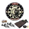 CUESOUL GLAMOURBOARD TRI-Eyes Official Size Sisal Bristle Dartboard Set with Extra Steel Tip Darts 6 Pack Without Dartboard Surround view 1