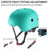 JBM Skateboard Helmet - Lightweight, Adjustable & Ventilated Helmet for Scooter, Roller Skate, Inline Skate view 4