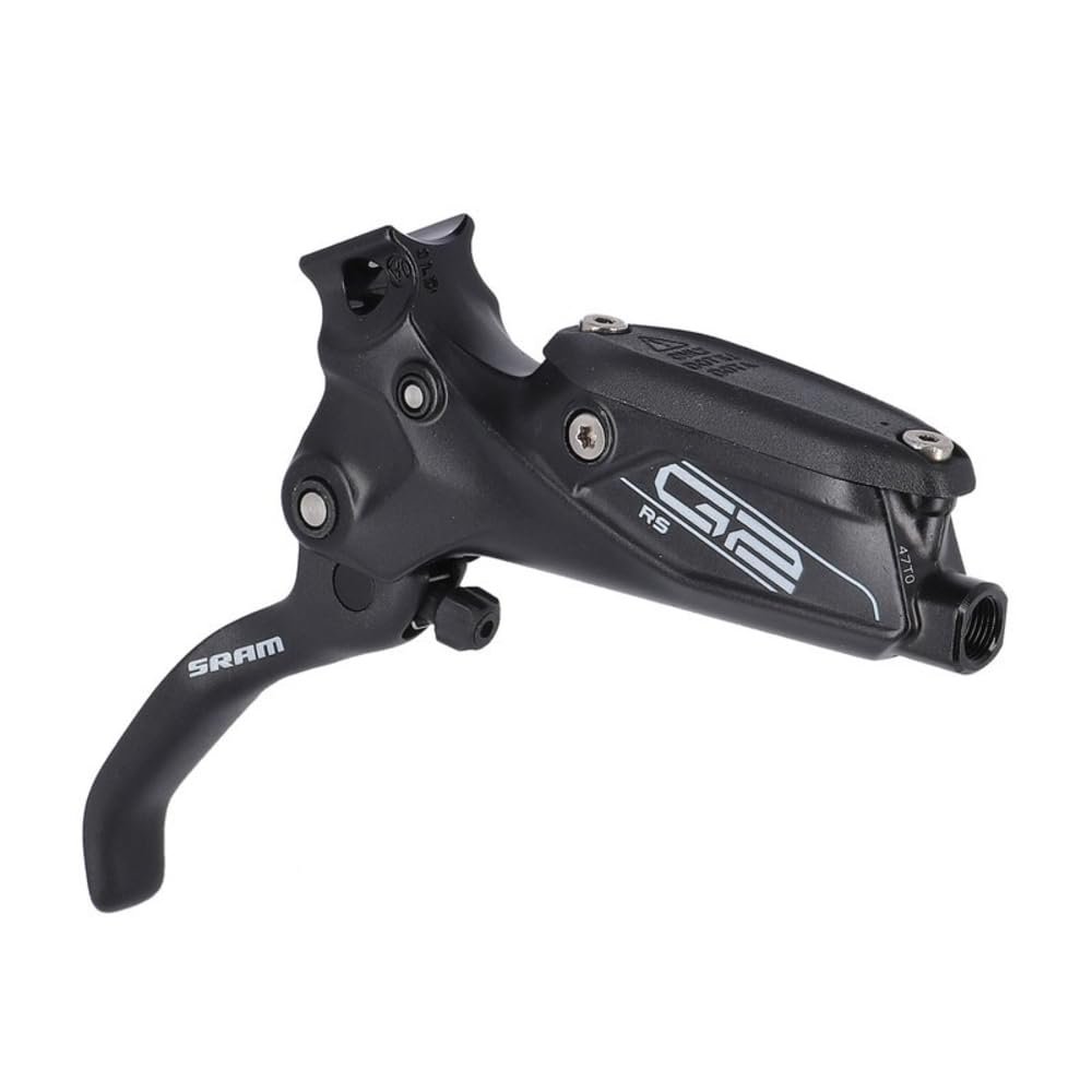 SRAM G2 RS Hydraulic Disc Brake Lever Assembly - Aluminum Diffusion Black Anodized, Ambidextrous Hydraulic Brake Lever with Integrated Barb and Olive for Enhanced Performance and Durability