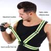ONESWI Reflective Vest Running Gear Ultralight Runner Safety Vest, High Visibility Adjustable Reflective Safety Vest for Night Cycling,Hiking, Jogging,Dog Walking (2Pcs Black)  view 2