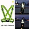 ONESWI Reflective Vest Running Gear Ultralight Runner Safety Vest, High Visibility Adjustable Reflective Safety Vest for Night Cycling,Hiking, Jogging,Dog Walking (2Pcs Black)  view 4