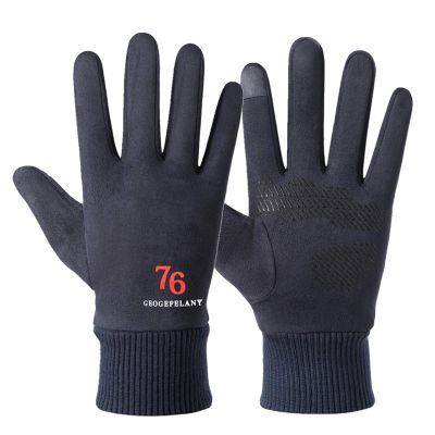 FUFU Gloves Winter Gloves Touch Screen Gloves Texting Gloves Warm Gloves Outdoor Sports Driving Skiing Running Cycling (Color : Blue)